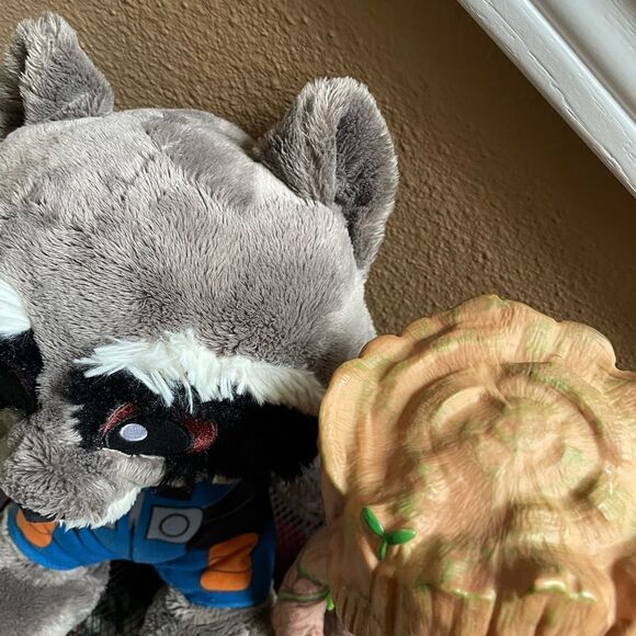 Marvel Groot I Am Groot Groovy Doll & Raccoon Rocket 14 inch Plush Guardians - Picture 16 of 16